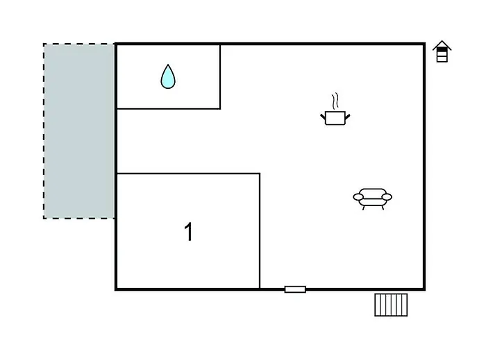 1 Bedroom Awesome In 아파트 *